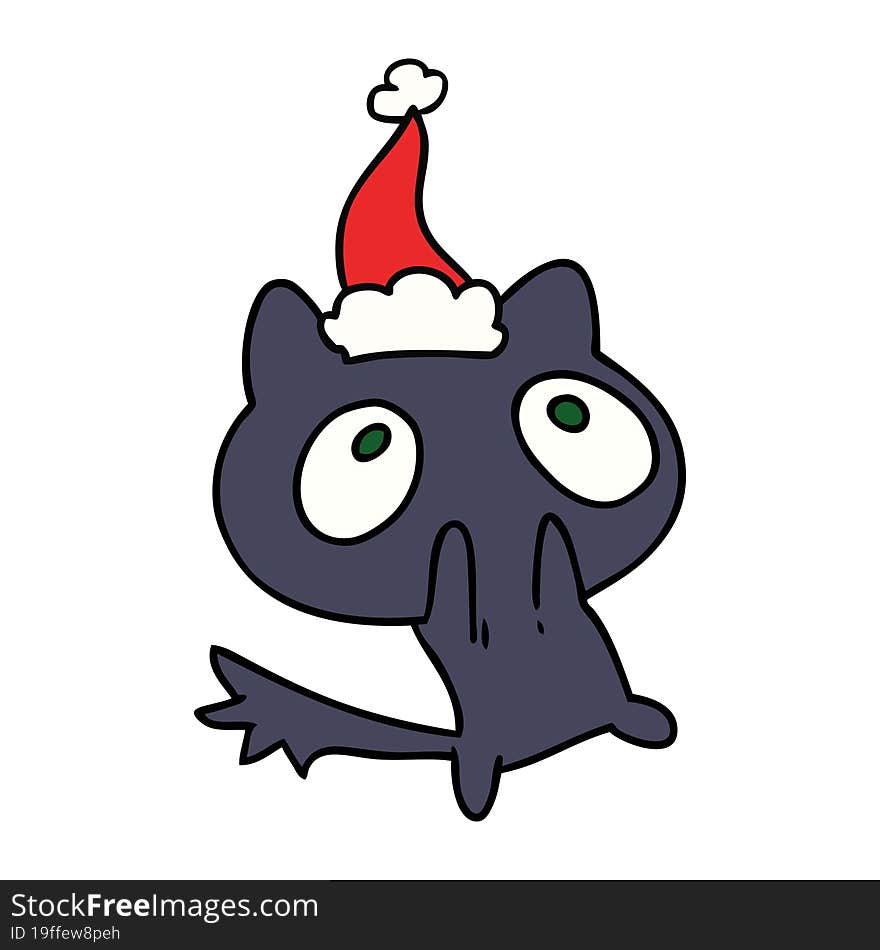 Christmas Cartoon Of Kawaii Cat