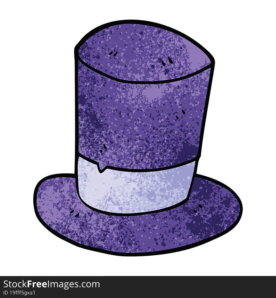 Cartoon Doodle Top Hat