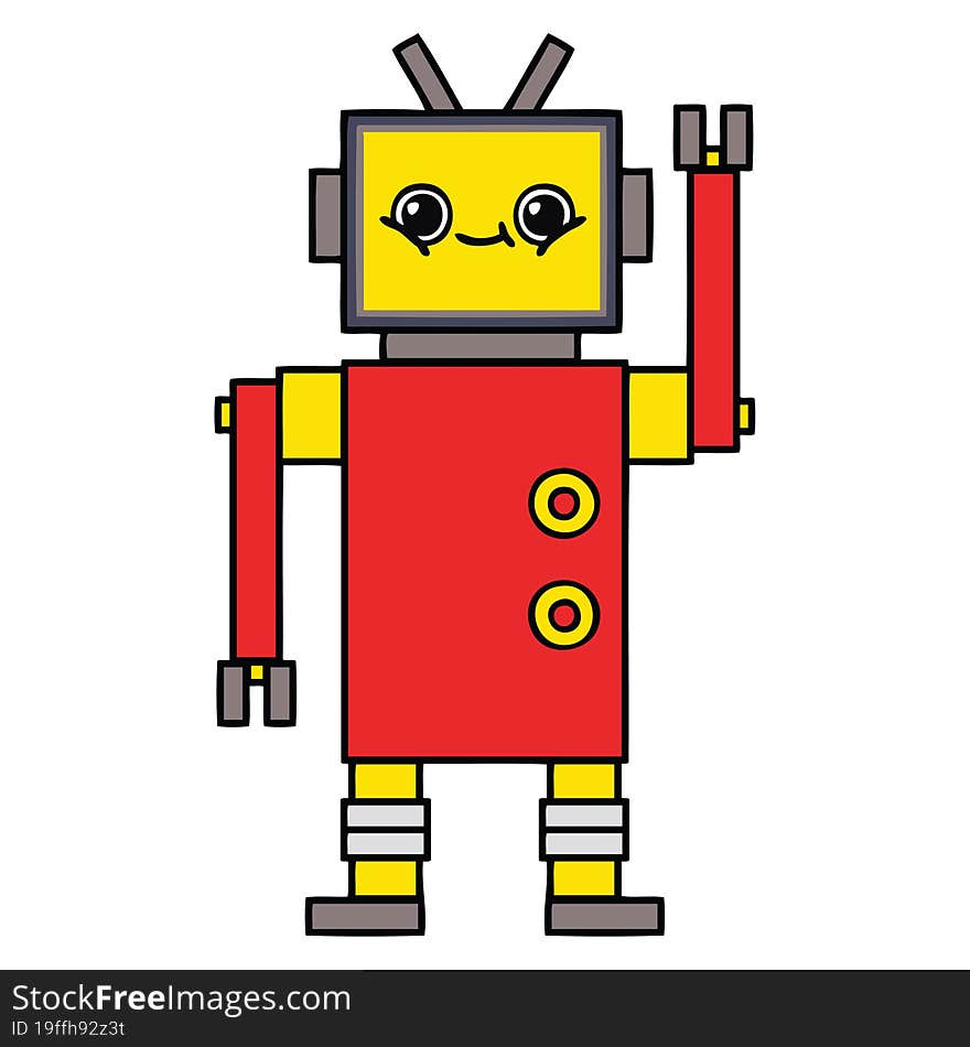 Cute Cartoon Robot