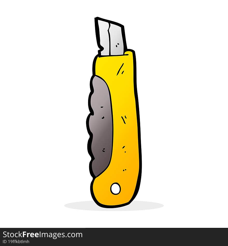 cartoon construction knife