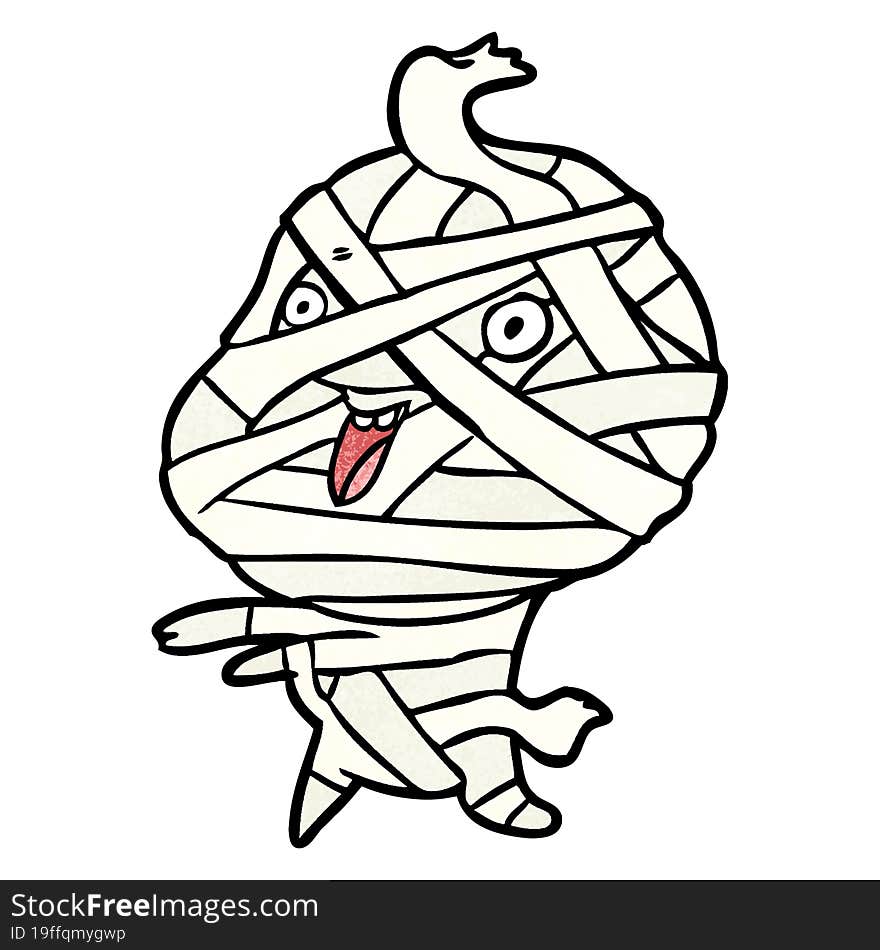 cute cartoon halloween mummy. cute cartoon halloween mummy