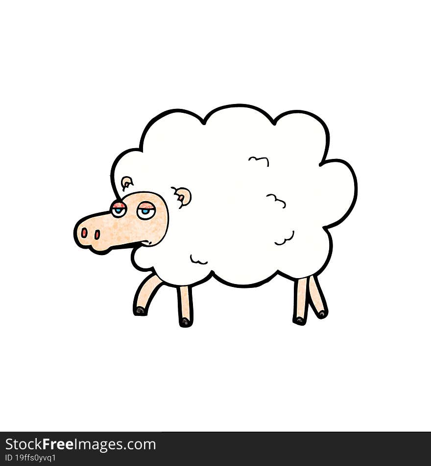 cartoon sheep