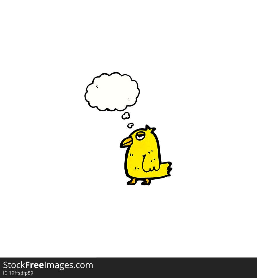 cartoon yellow bird