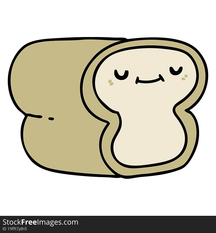 happy loaf of bread