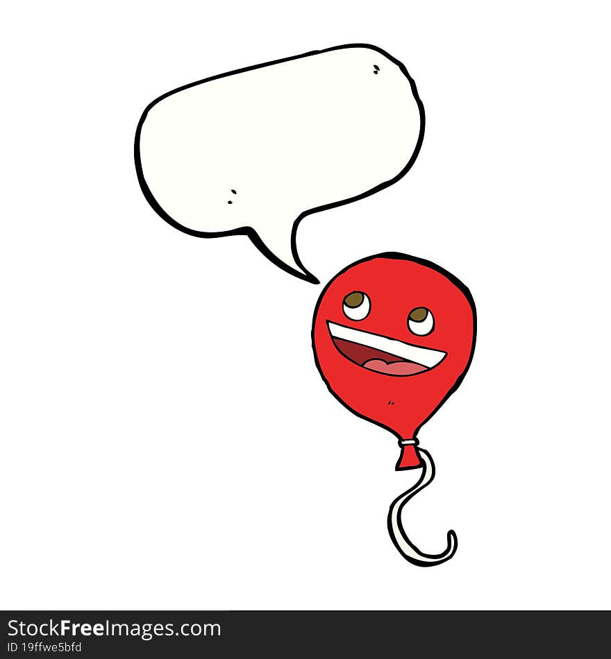 cartoon balloon with speech bubble