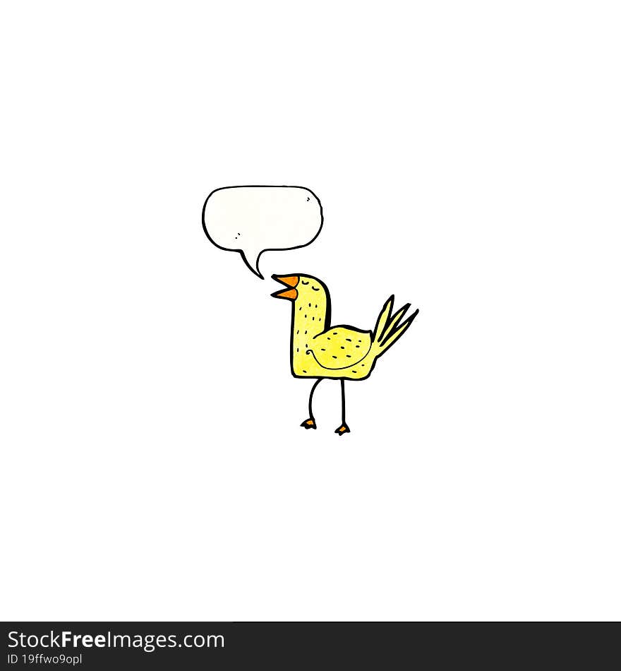 funny cartoon bird