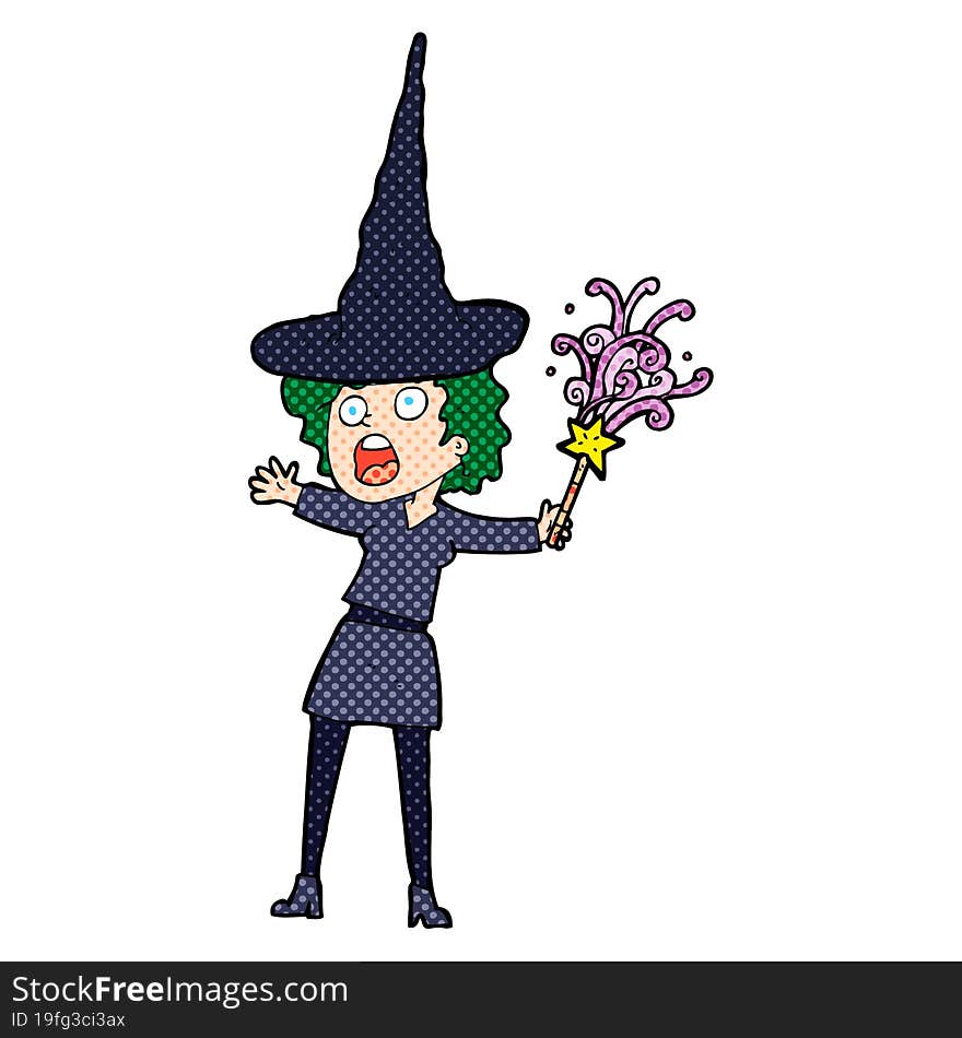 Cartoon Halloween Witch