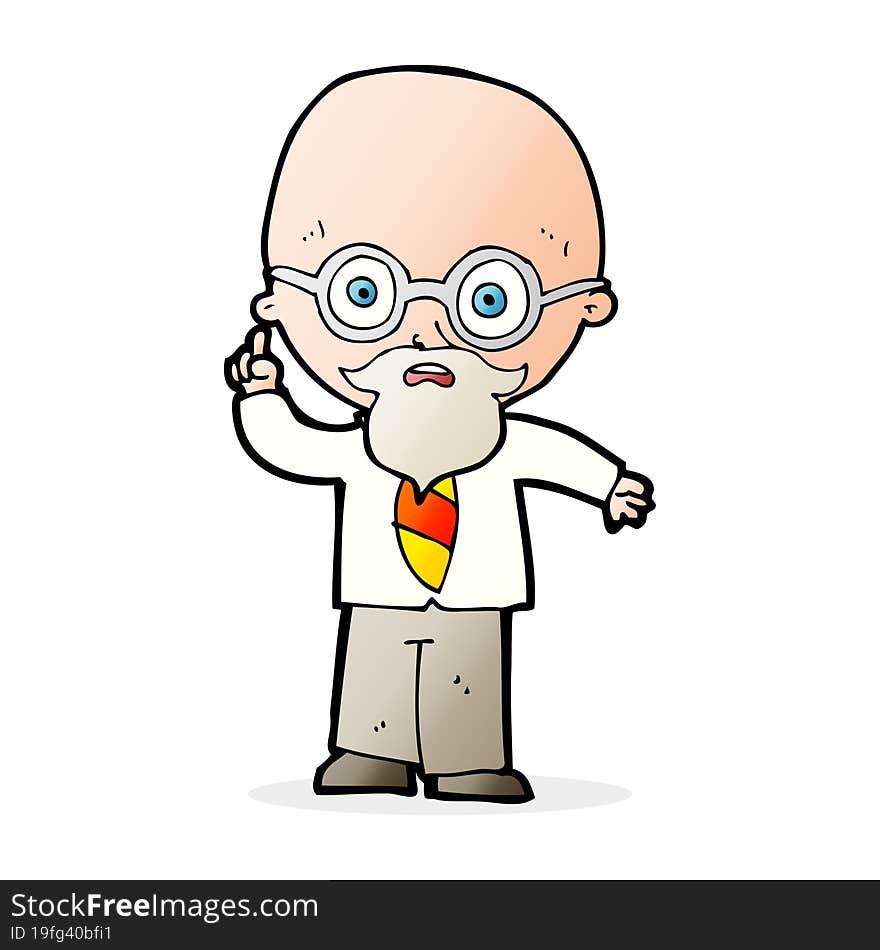 cartoon professor