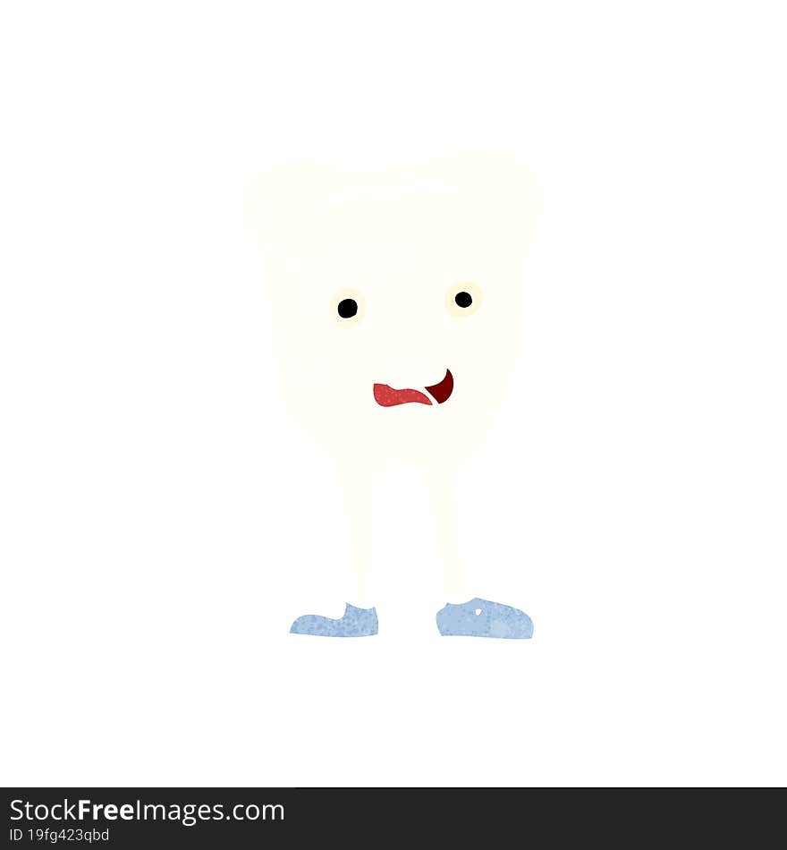 cartoon happy tooth