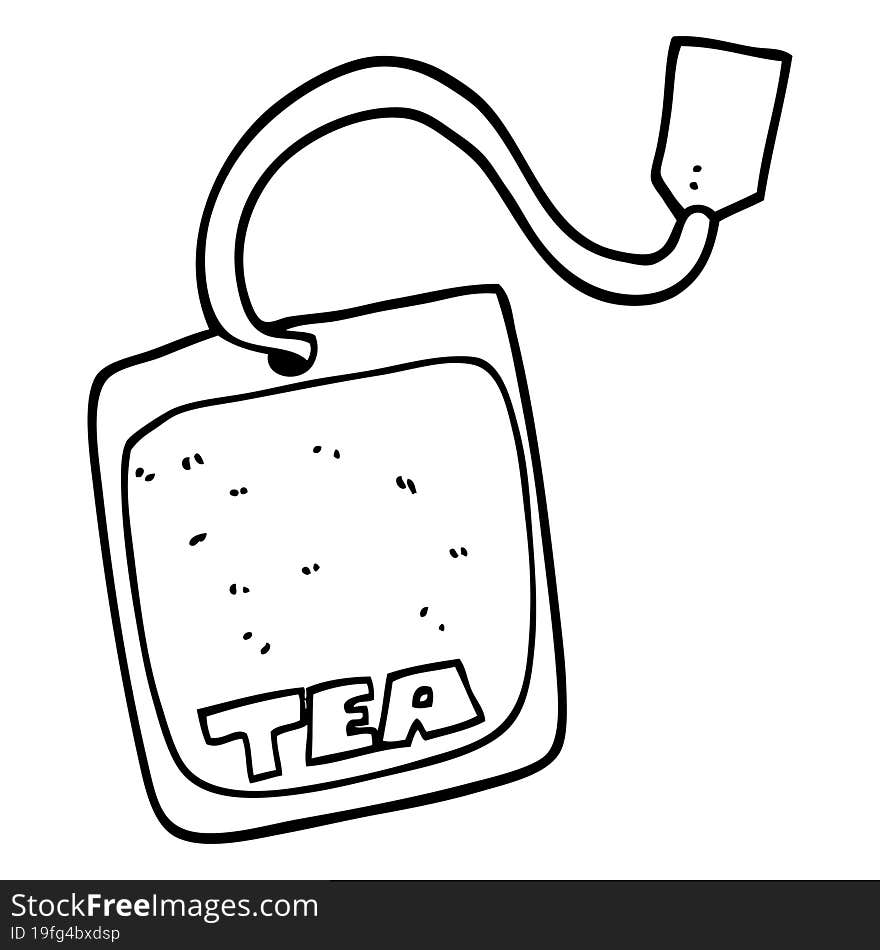 cartoon tea bag