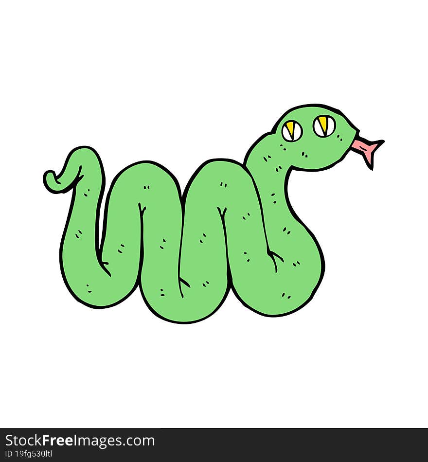 funny cartoon snake