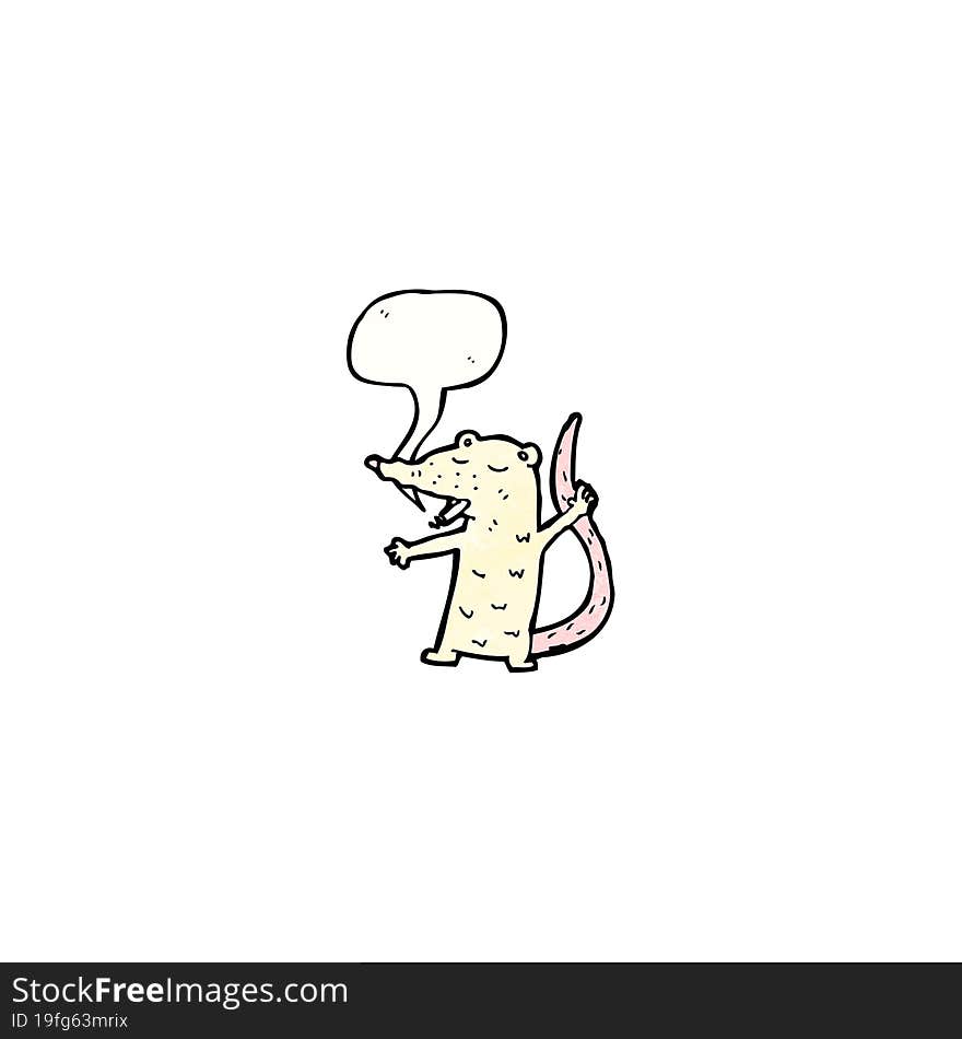 cartoon white mouse smoking cigarette