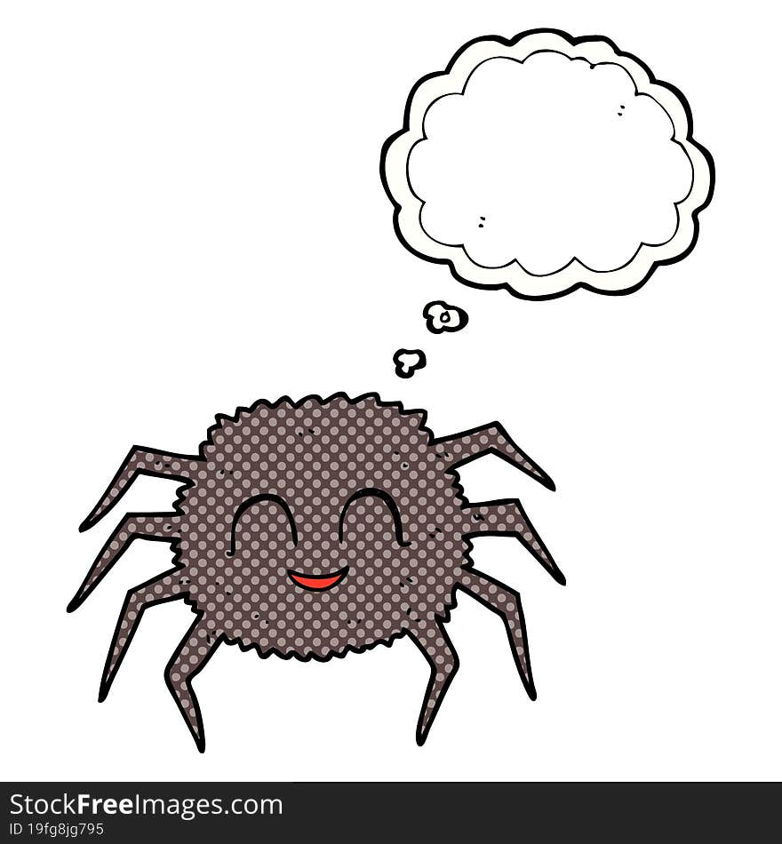 Thought Bubble Cartoon Spider