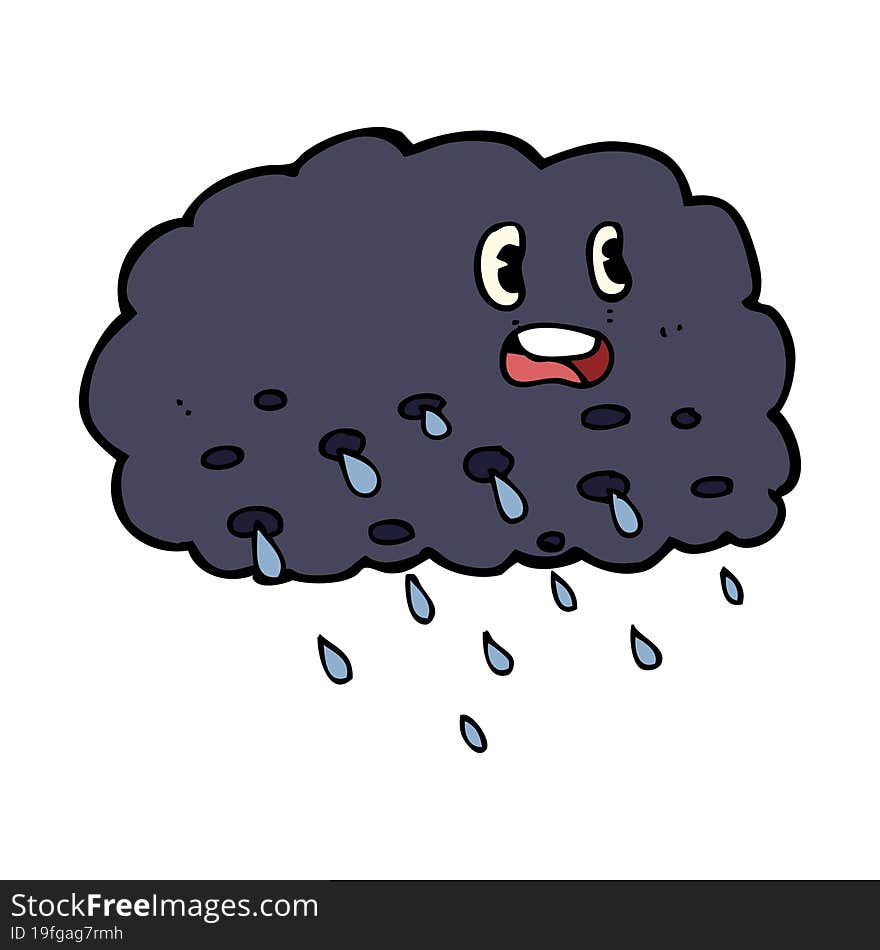 Cartoon Rain Cloud