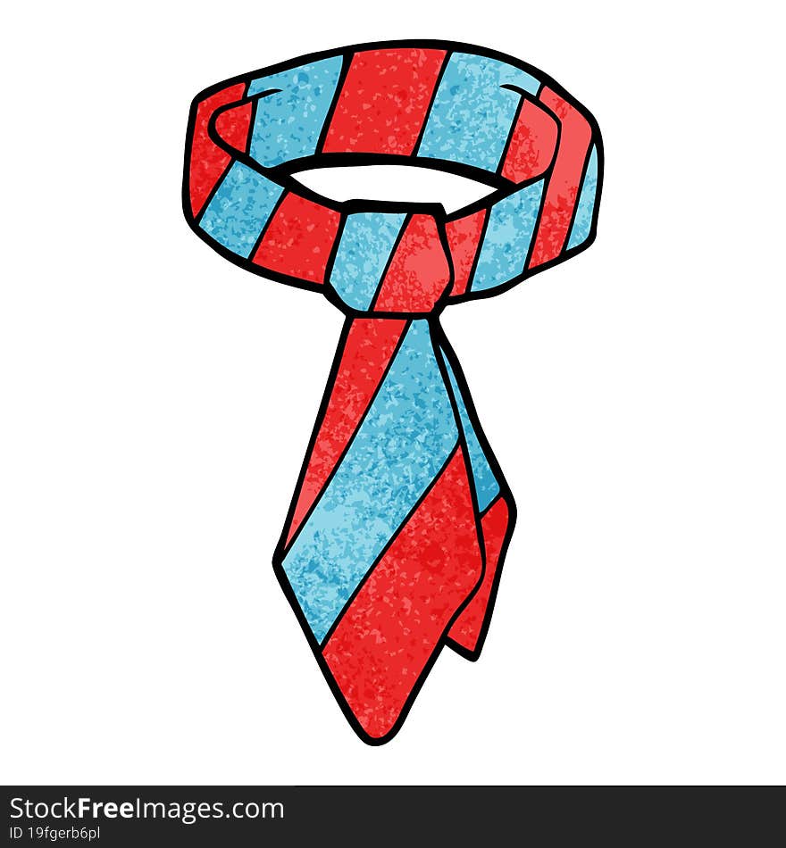 cartoon doodle work tie