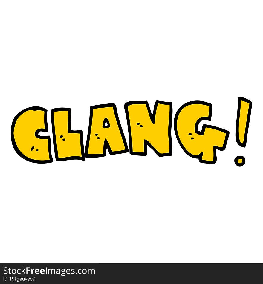 cartoon word clang