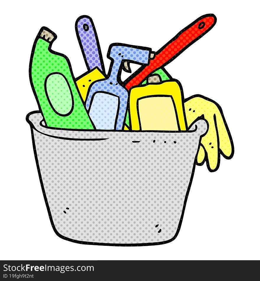 Cleaning Products Cartoon