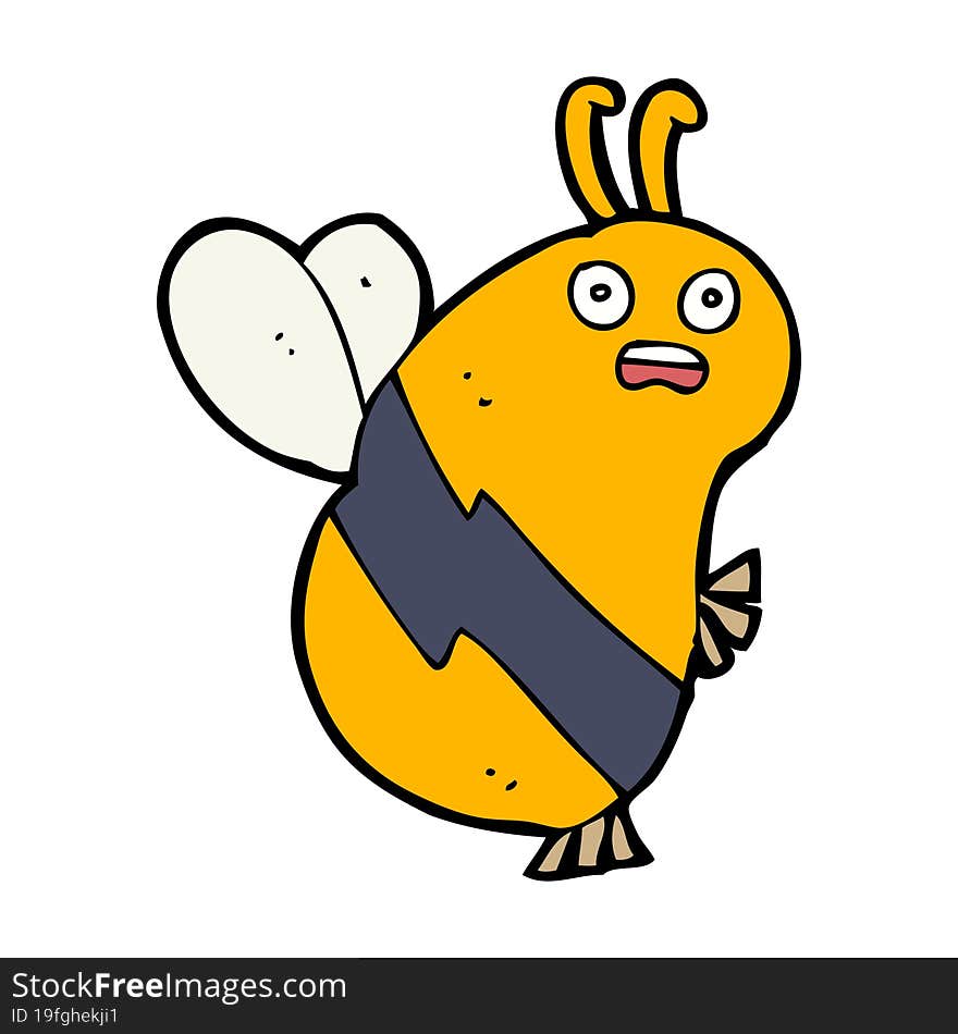 funny cartoon bee