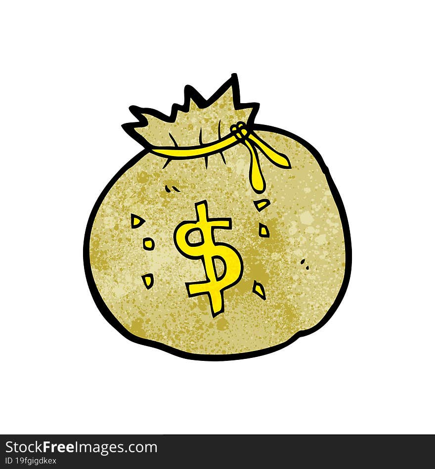 Cartoon Bag Of Money