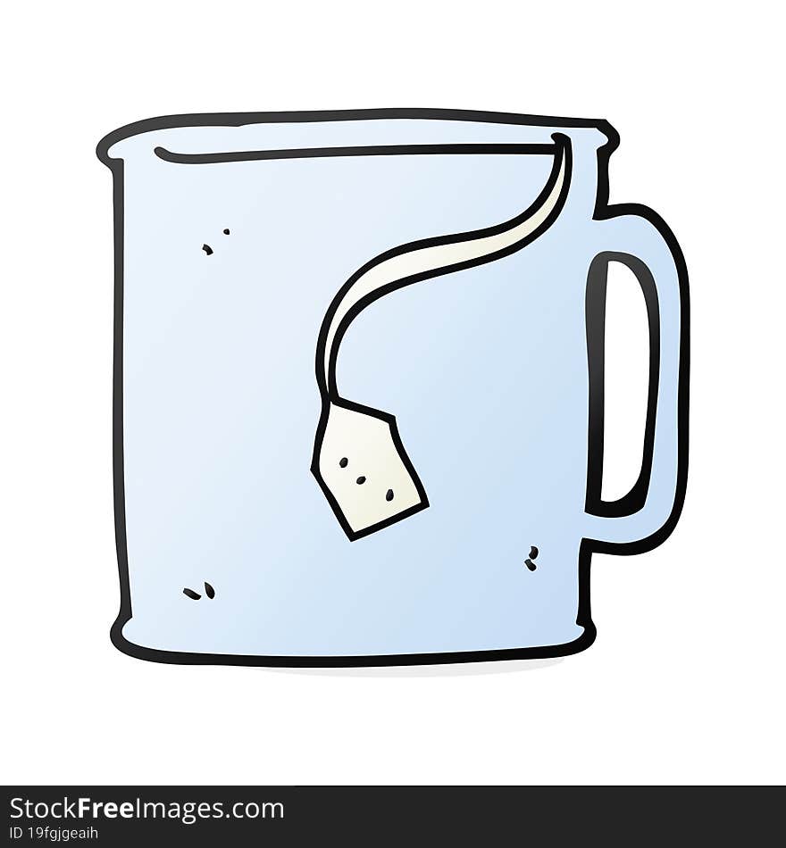 cartoon mug of tea