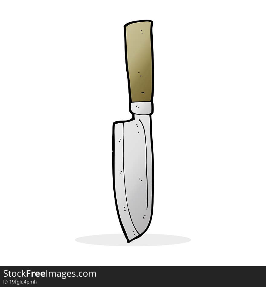 cartoon kitchen knife