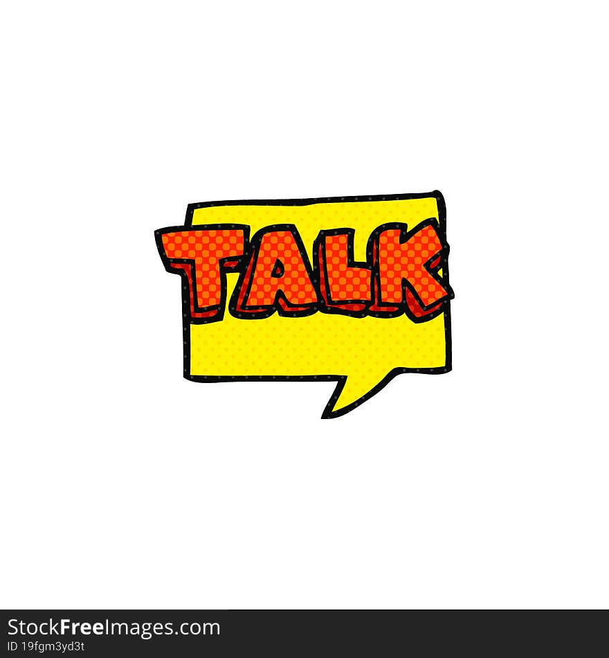 cartoon talk symbol