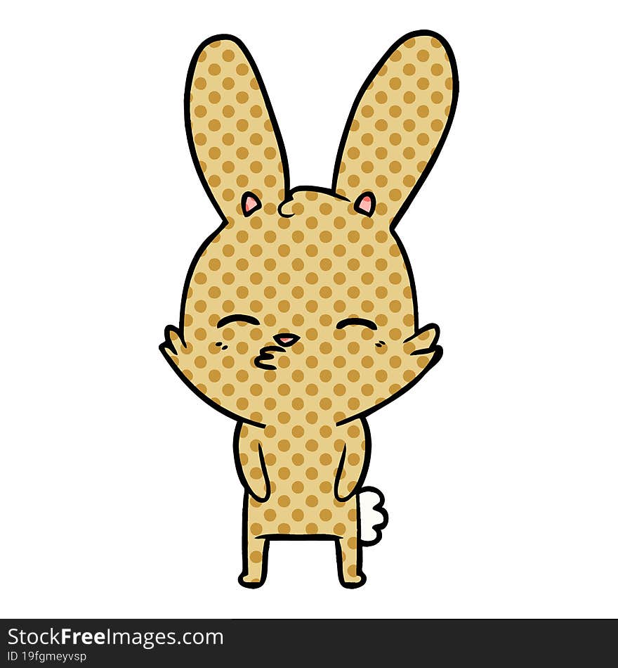 curious bunny cartoon. curious bunny cartoon