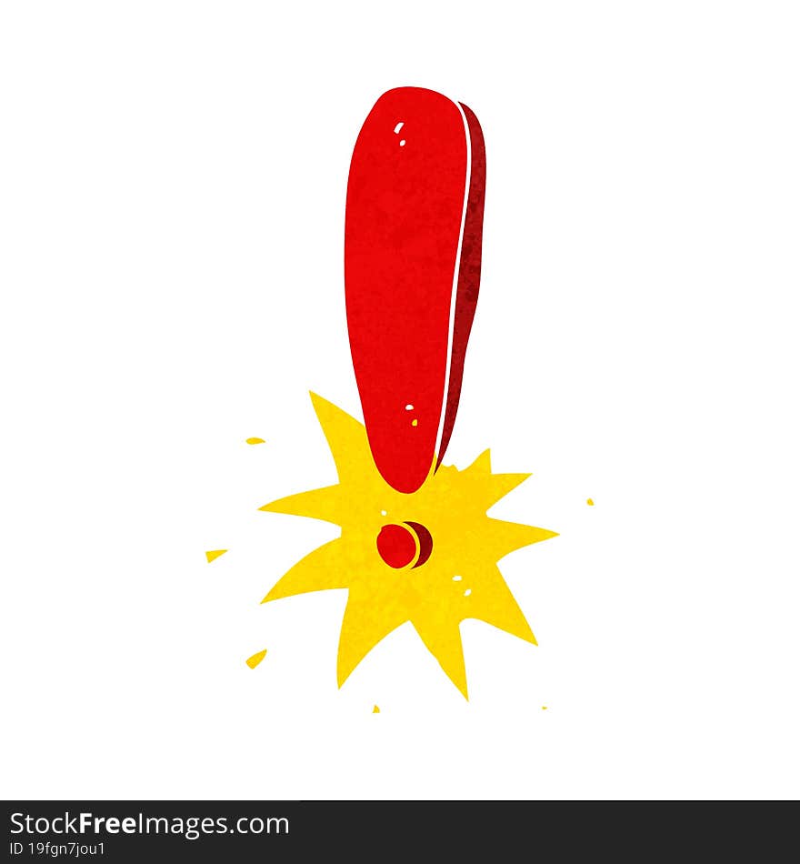 cartoon exclamation mark