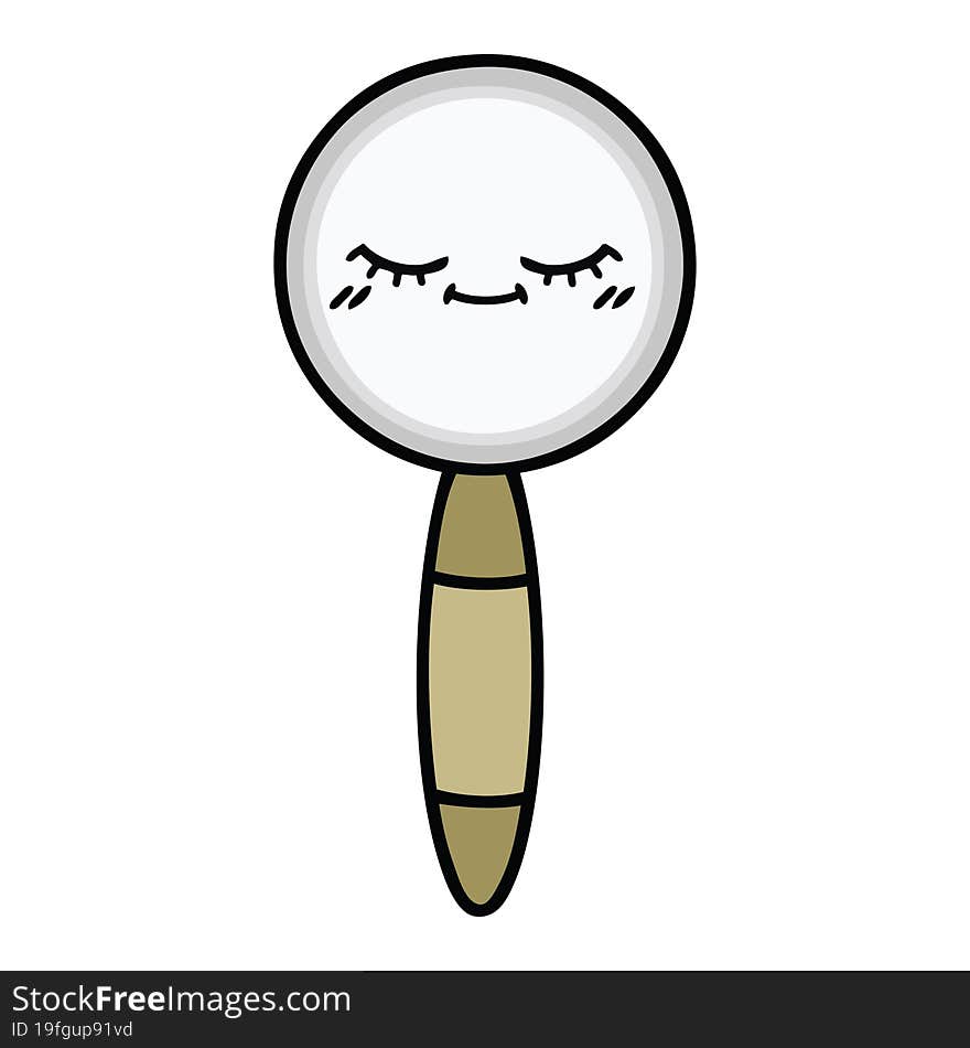 cute cartoon magnifying glass