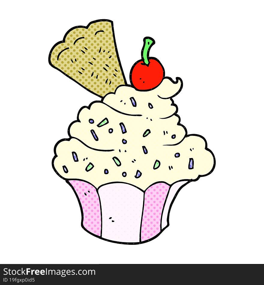 cartoon cupcake