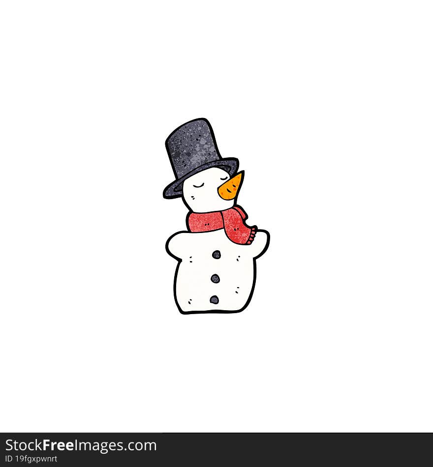 cartoon snowman