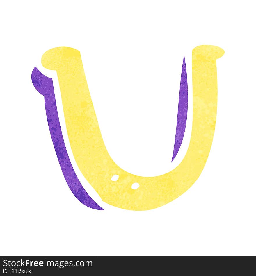 Cartoon Letter U