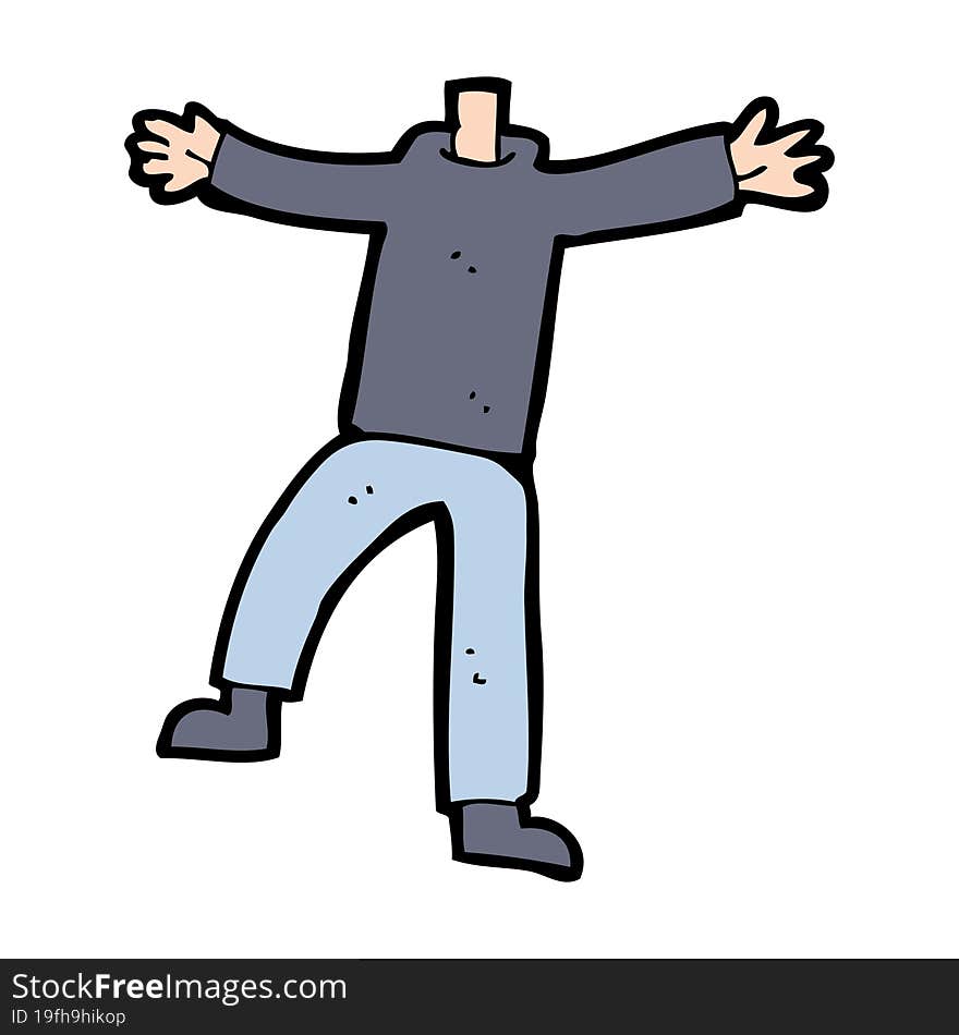 cartoon male gesturing body (mix and match cartoons or add own photo