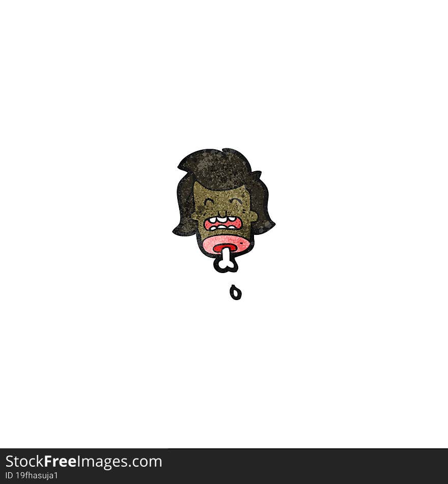 Gross Severed Head Cartoon