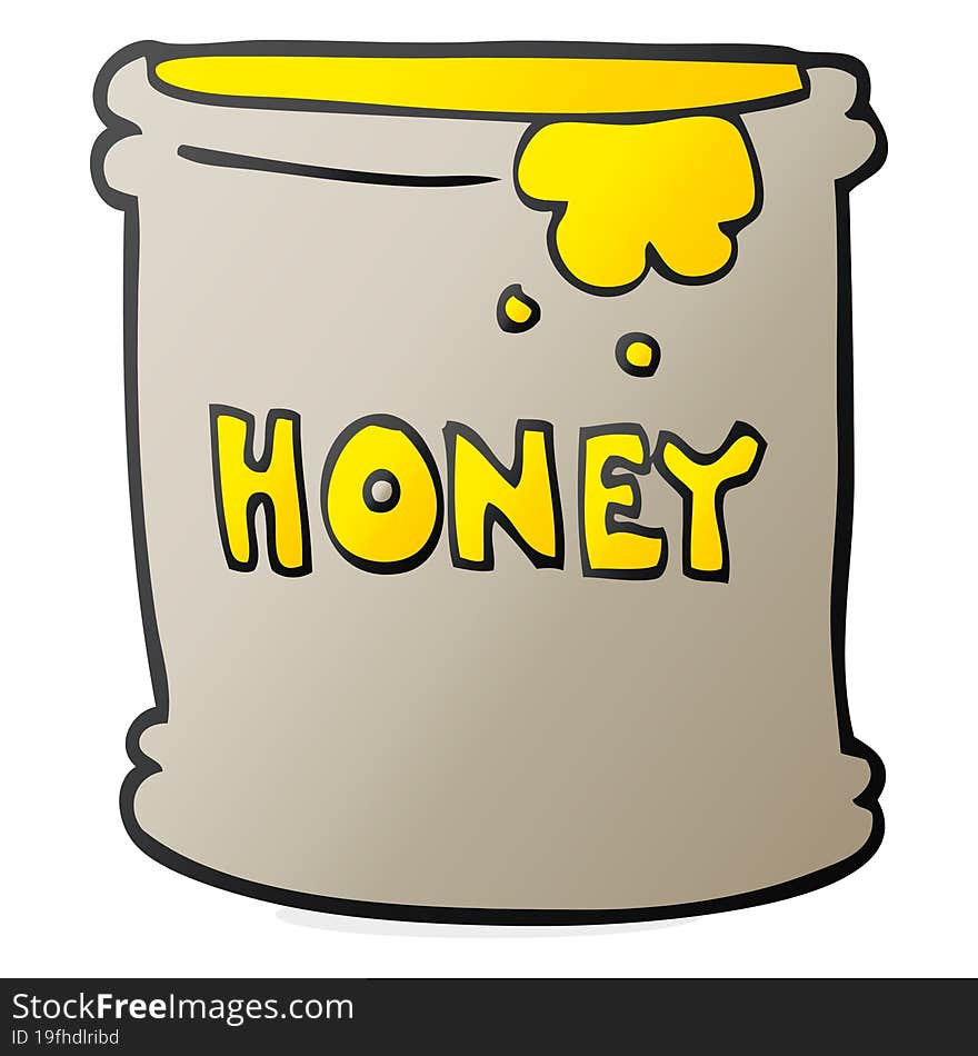 cartoon honey pot