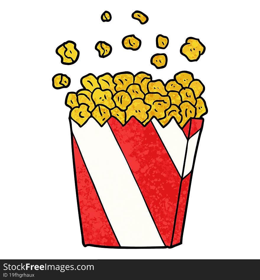 cartoon cinema popcorn. cartoon cinema popcorn