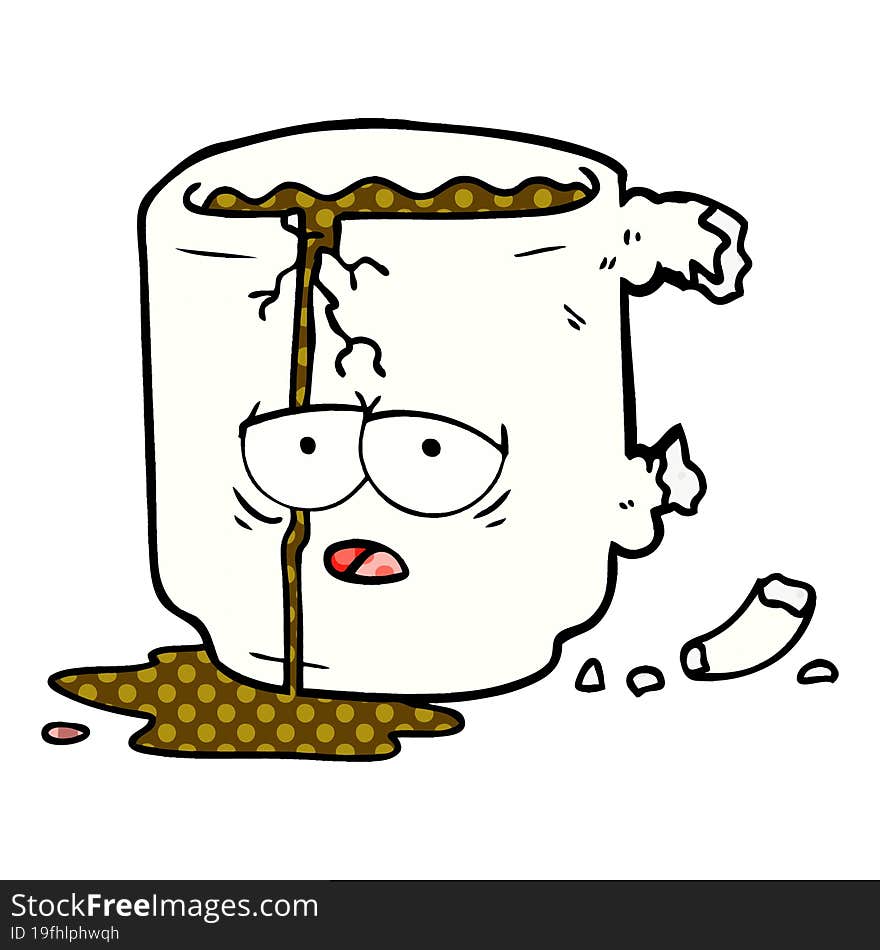 cartoon broken mug. cartoon broken mug