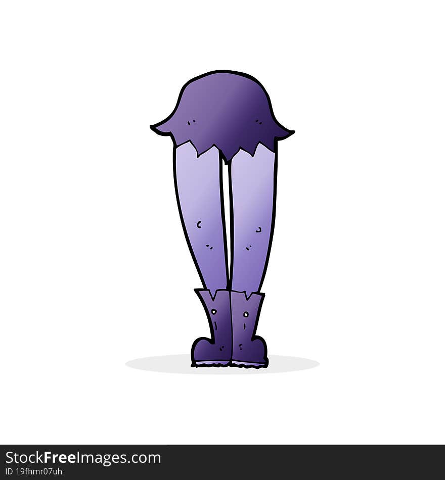 cartoon vampire legs