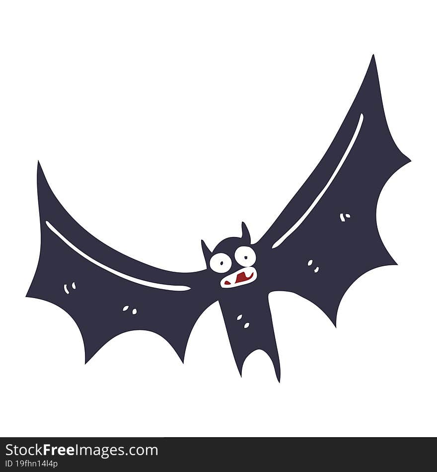 cartoon doodle bat