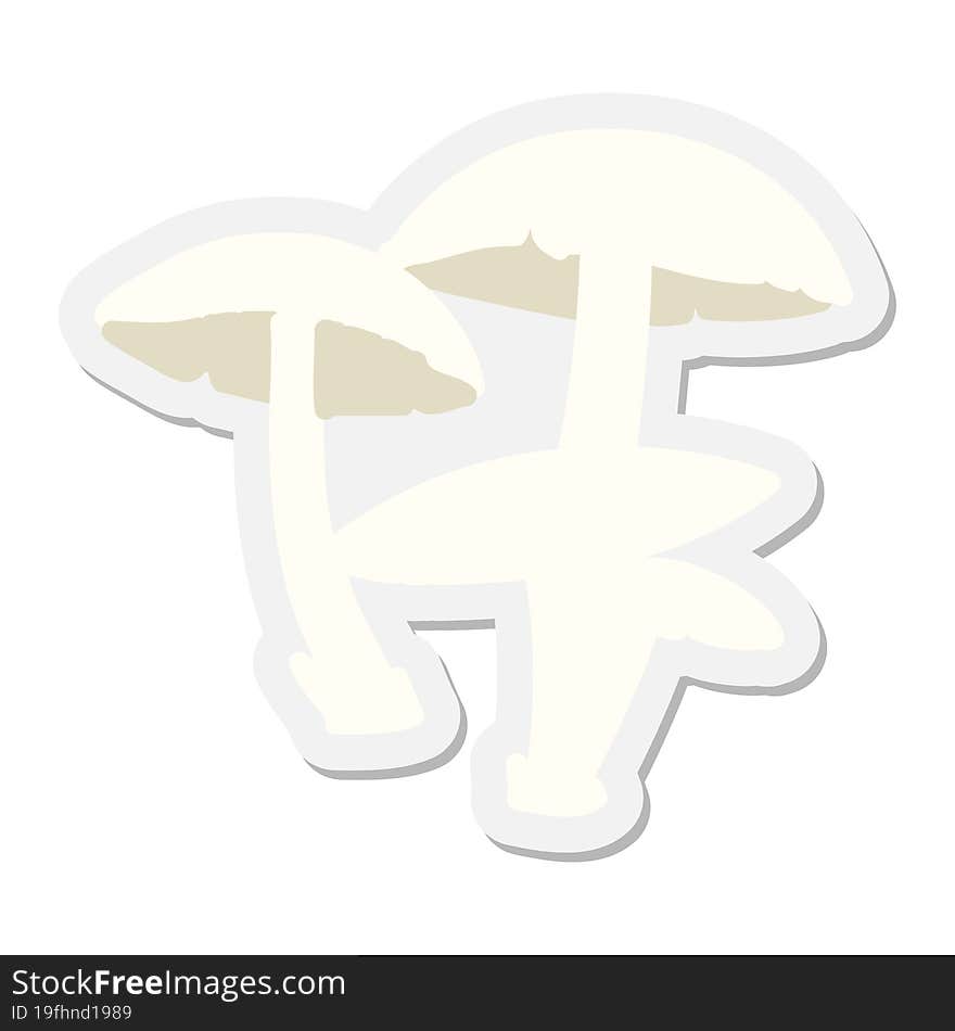 wild mushrooms sticker