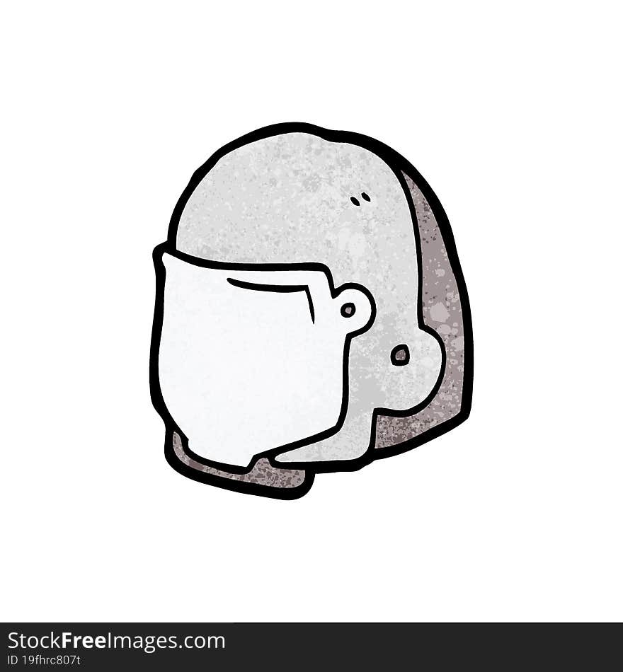 cartoon space helmet. cartoon space helmet