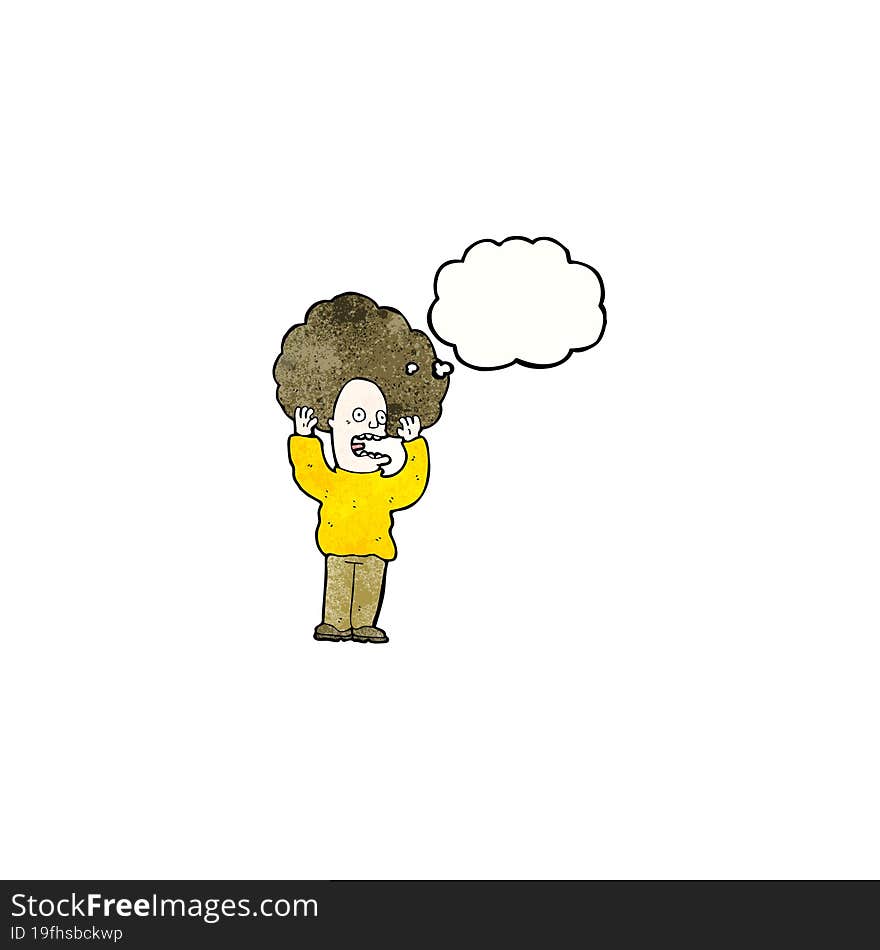 Cartoon Man With Big Hair