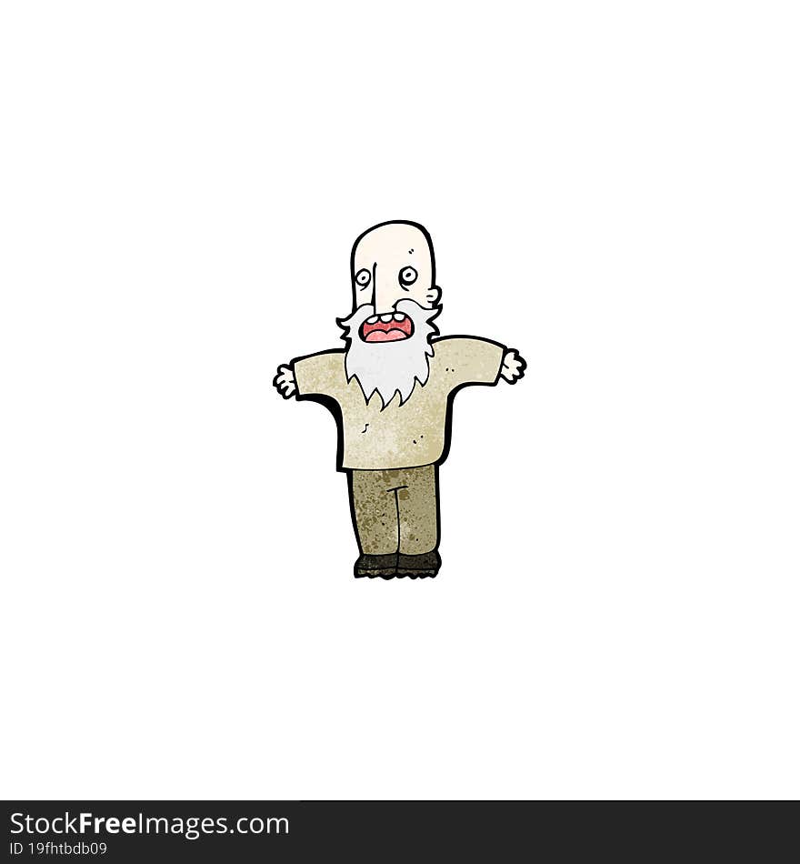 Cartoon Old Man