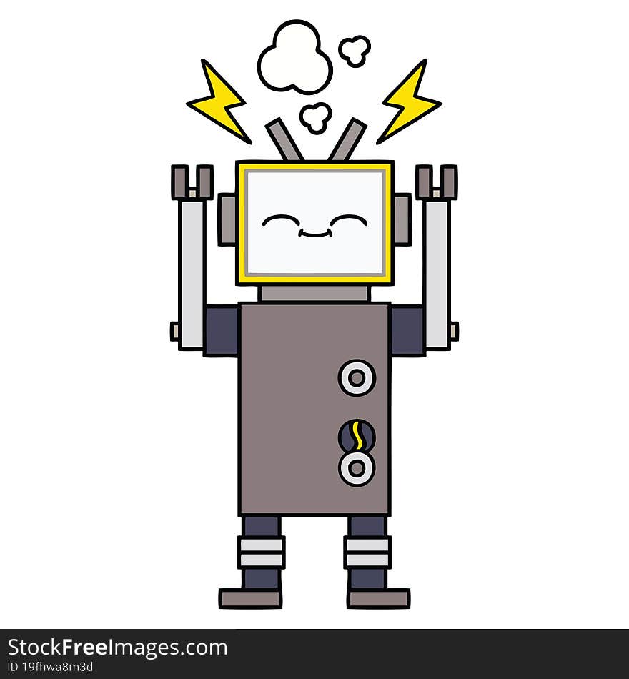 Cute Cartoon Robot