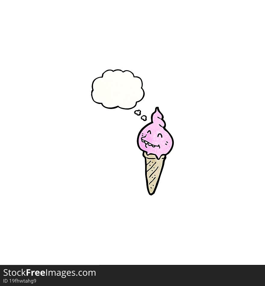 cartoon ice cream cone