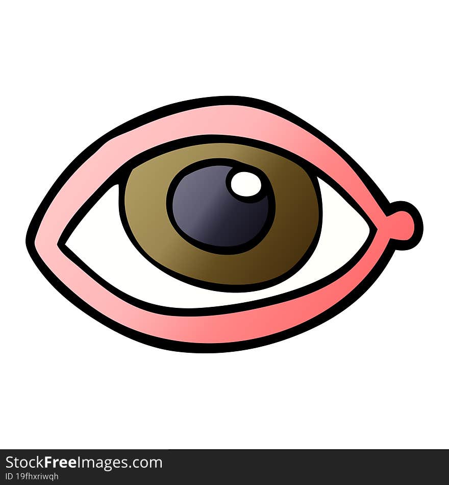 cartoon doodle human eye