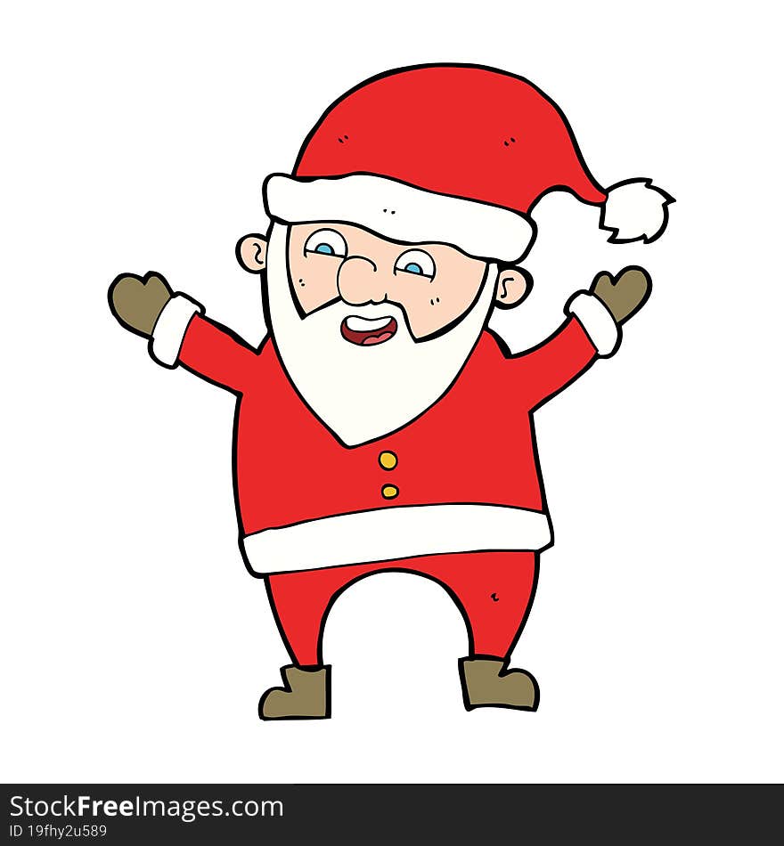 cartoon santa claus