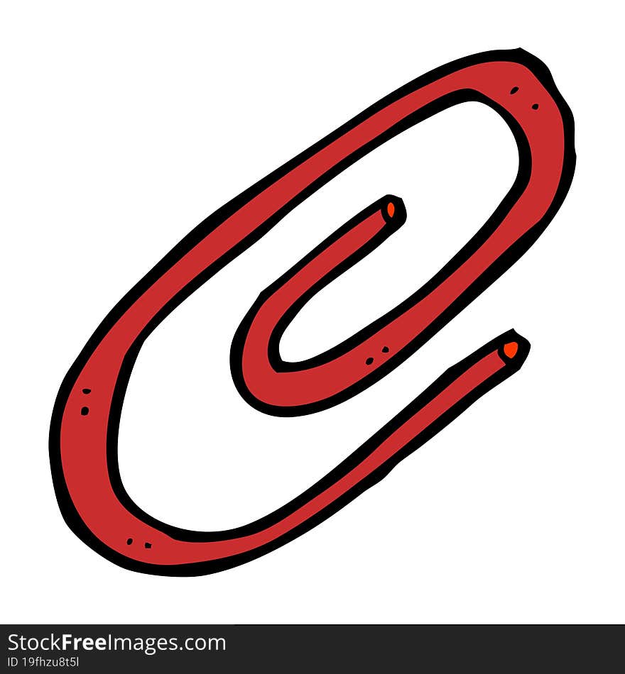 Cartoon Paperclip