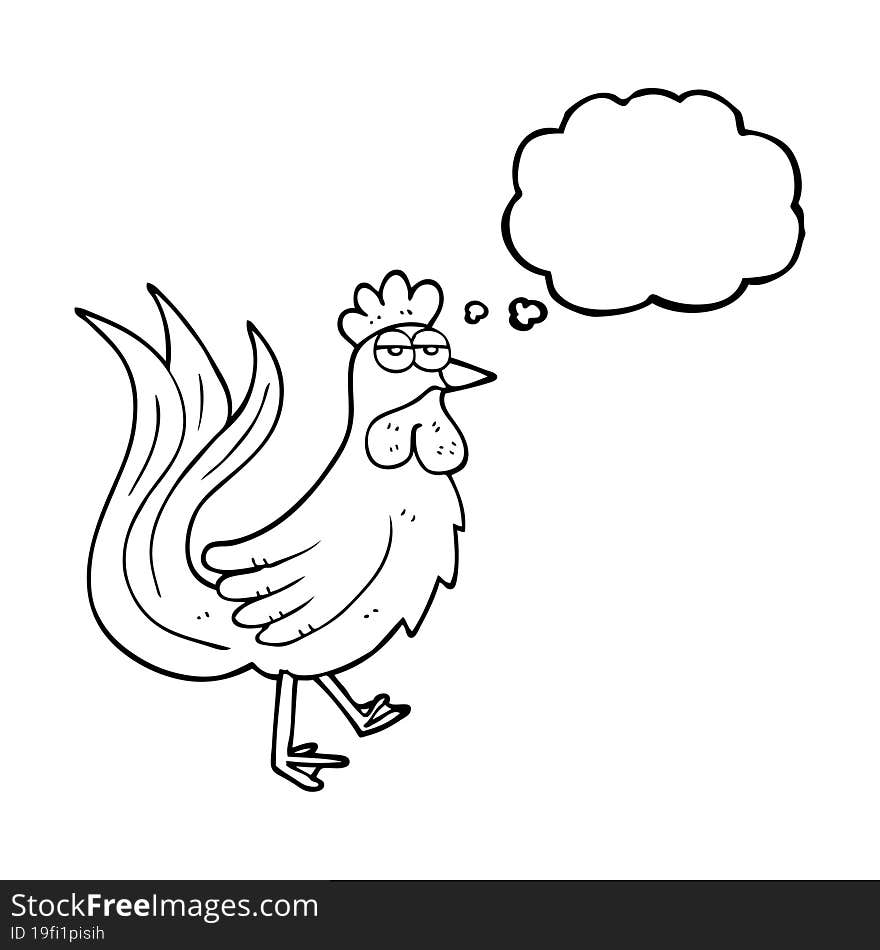 thought bubble cartoon cock