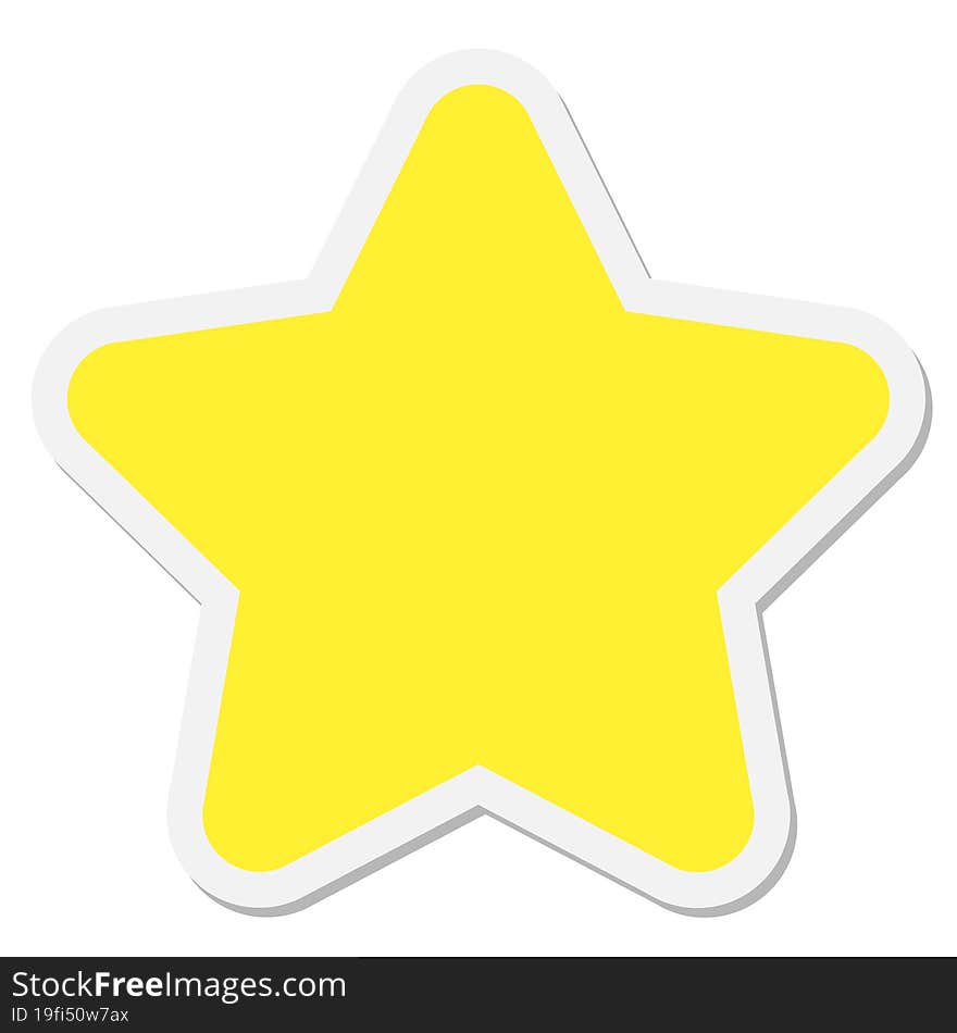 star shape sticker